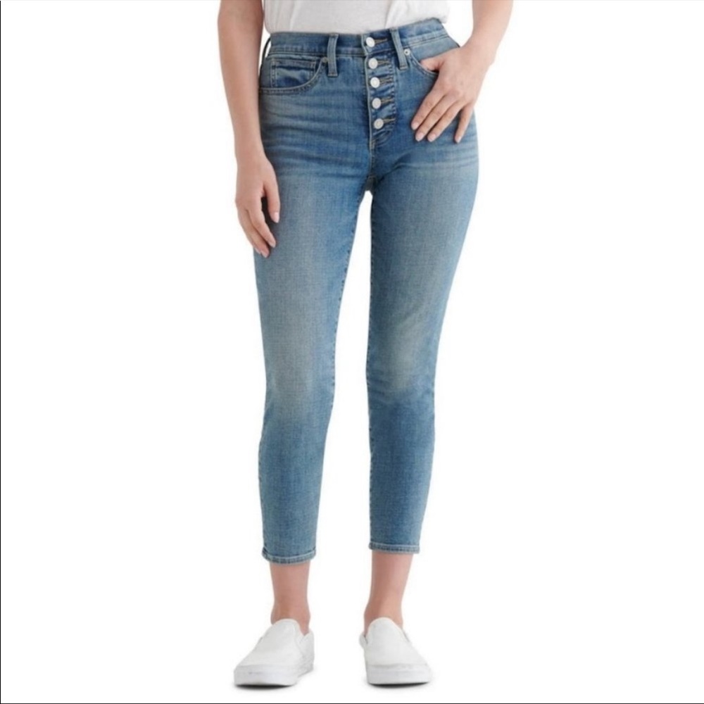 Lucky Brand NWOT Bridgette Button Fly Crop Skinny Jeans Size 2 - Picture 14 of 14